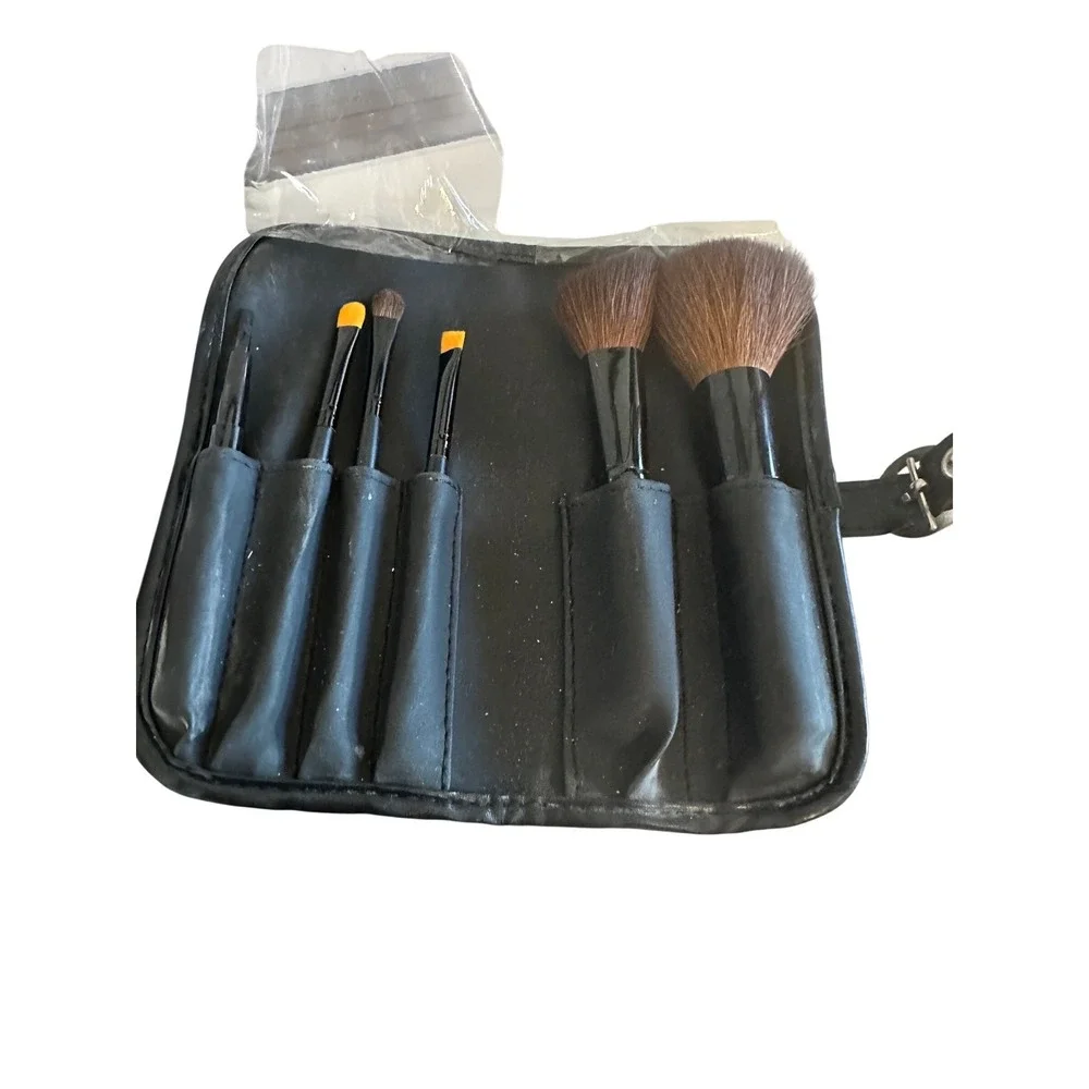 Makeup Brush Set‎ with Rotating Holder and Sponge Organizer